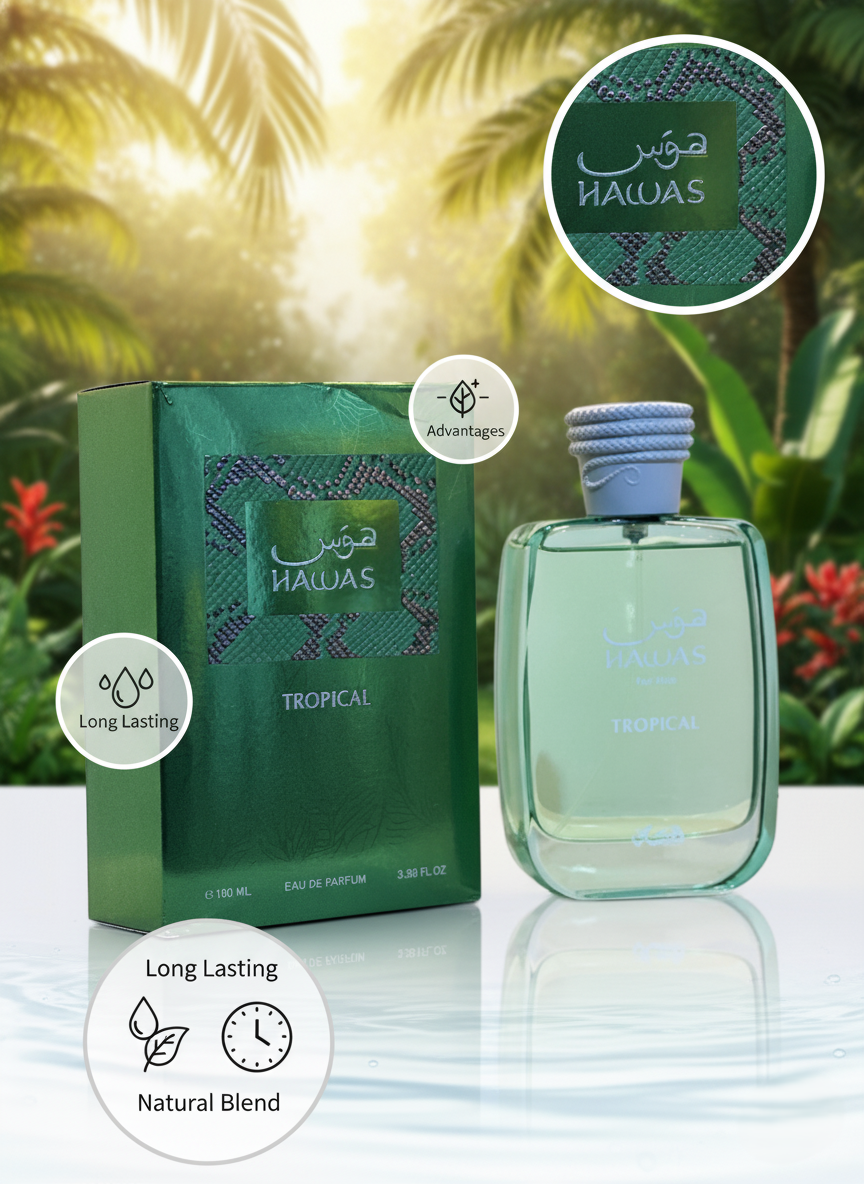 HAWAS TROPICAL | The Ultimate Long-Lasting Men's EDP