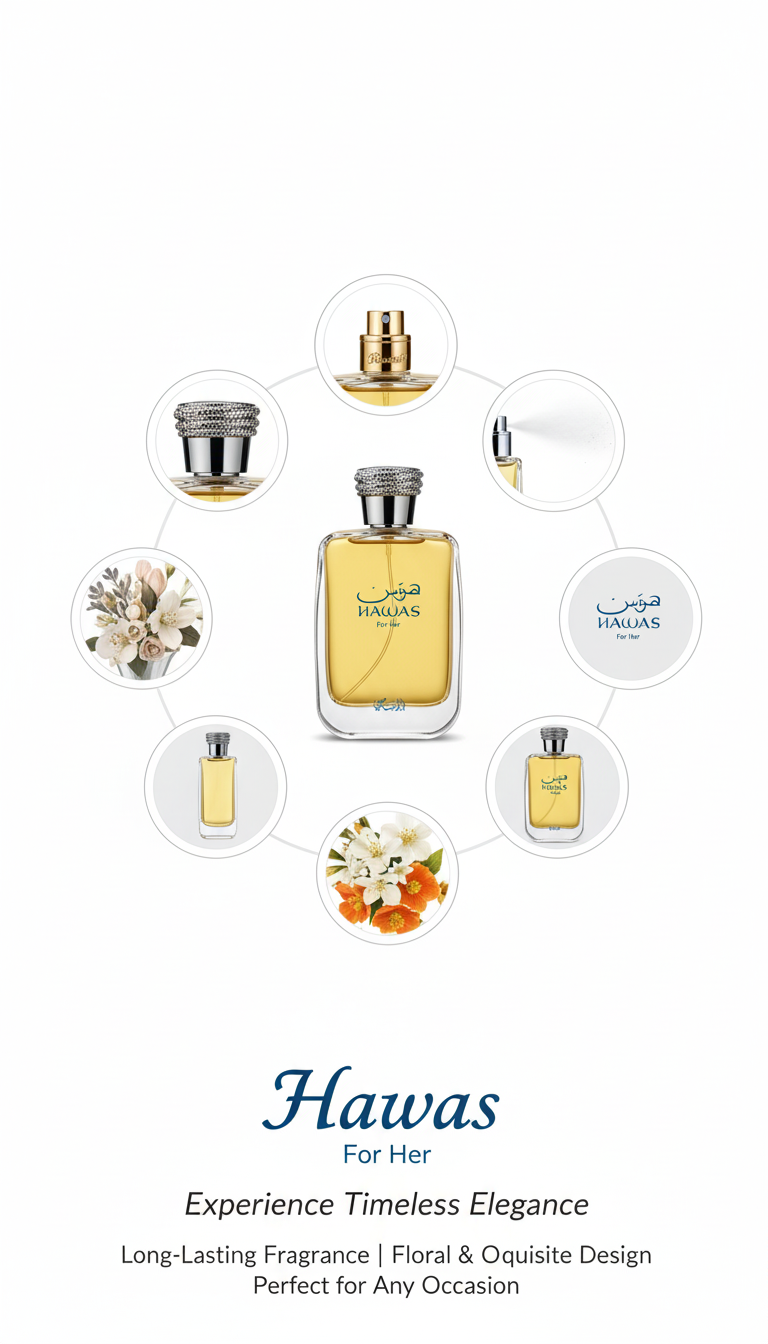 HAWAS For Her by Rasasi: Timeless Elegance & Long-Lasting Scent