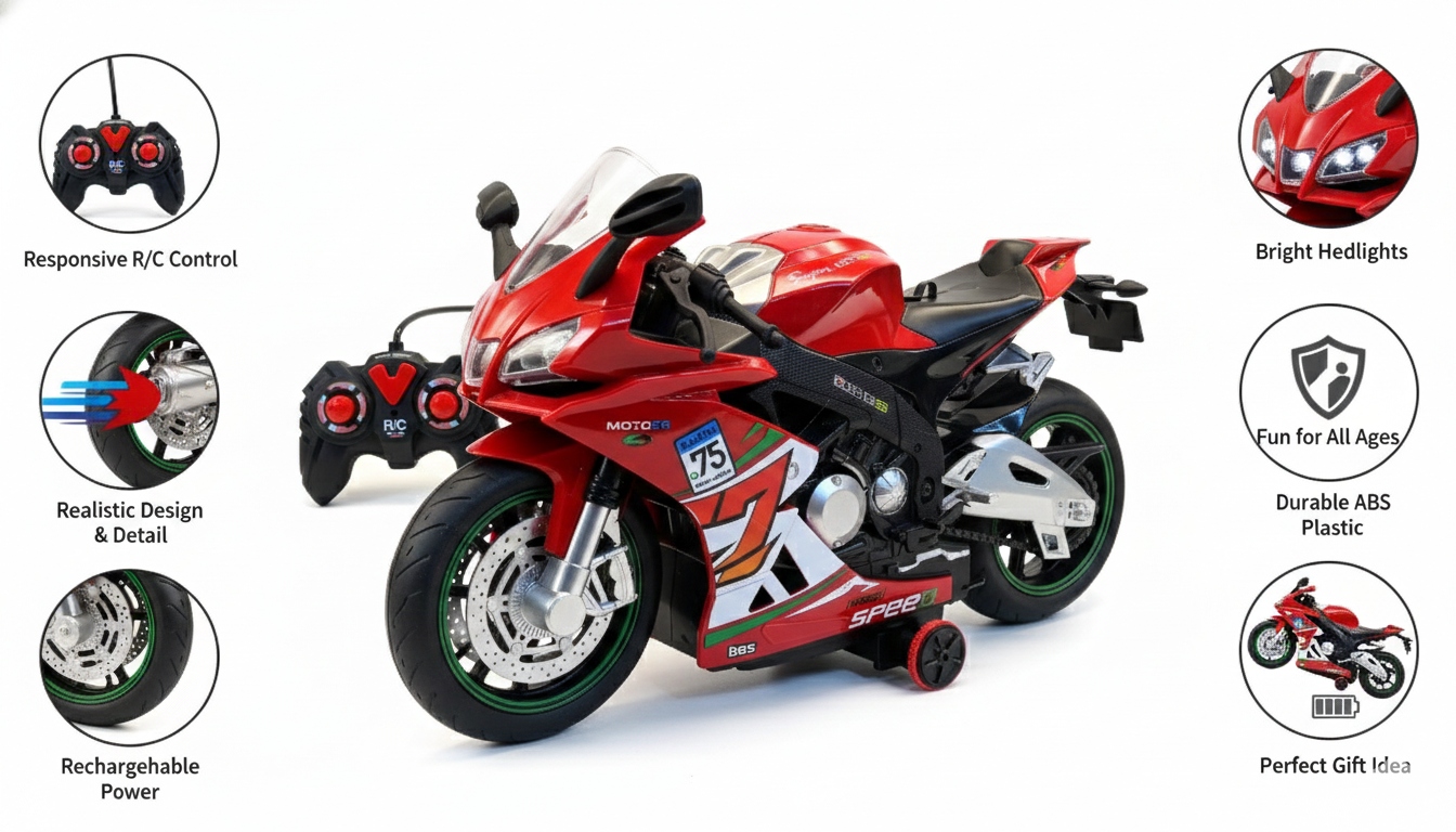 Speed Demon R/C Superbike – High-Performance Remote Control Motorcycle Toy