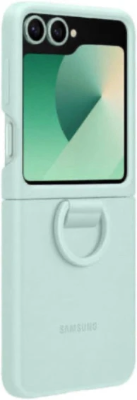 Samsung Galaxy Z Flip6 Silicone Case with Ring Mint