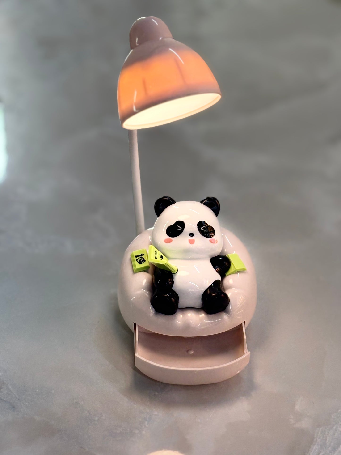 Adorable Panda LED Desk Lamp – Cute Cartoon Night Light for Kids & Home Décor