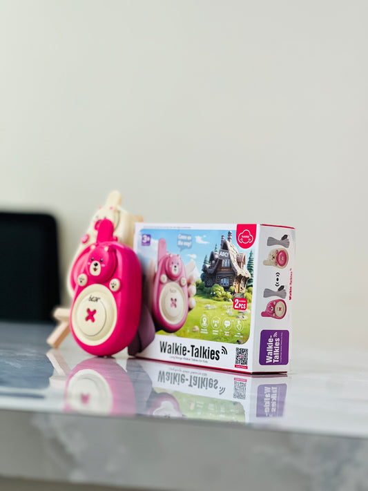 Bear Buddy Kids Walkie Talkies – Cute Long Range Two-Way Radios for Children (2 Pack, Ages 3+)