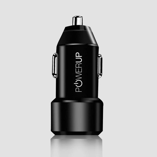 PowerUp Quick Type-C Car Charger Dual Type-C 30W PD+USB 3.0A