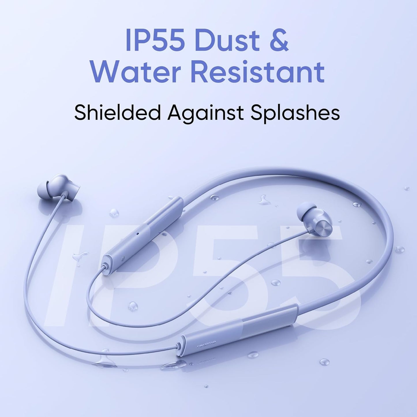 realme Buds Wireless 3 Neo in Ear Bluetooth Neckband with 13.4 Mm Dynamic Bass Boost Driver,Upto 32 Hours Playback,Fast Charge,Ai Enc,45Ms Low Latency,Ip55 Dust and Water Resistannt and Bluetooth V 5.4 Blue