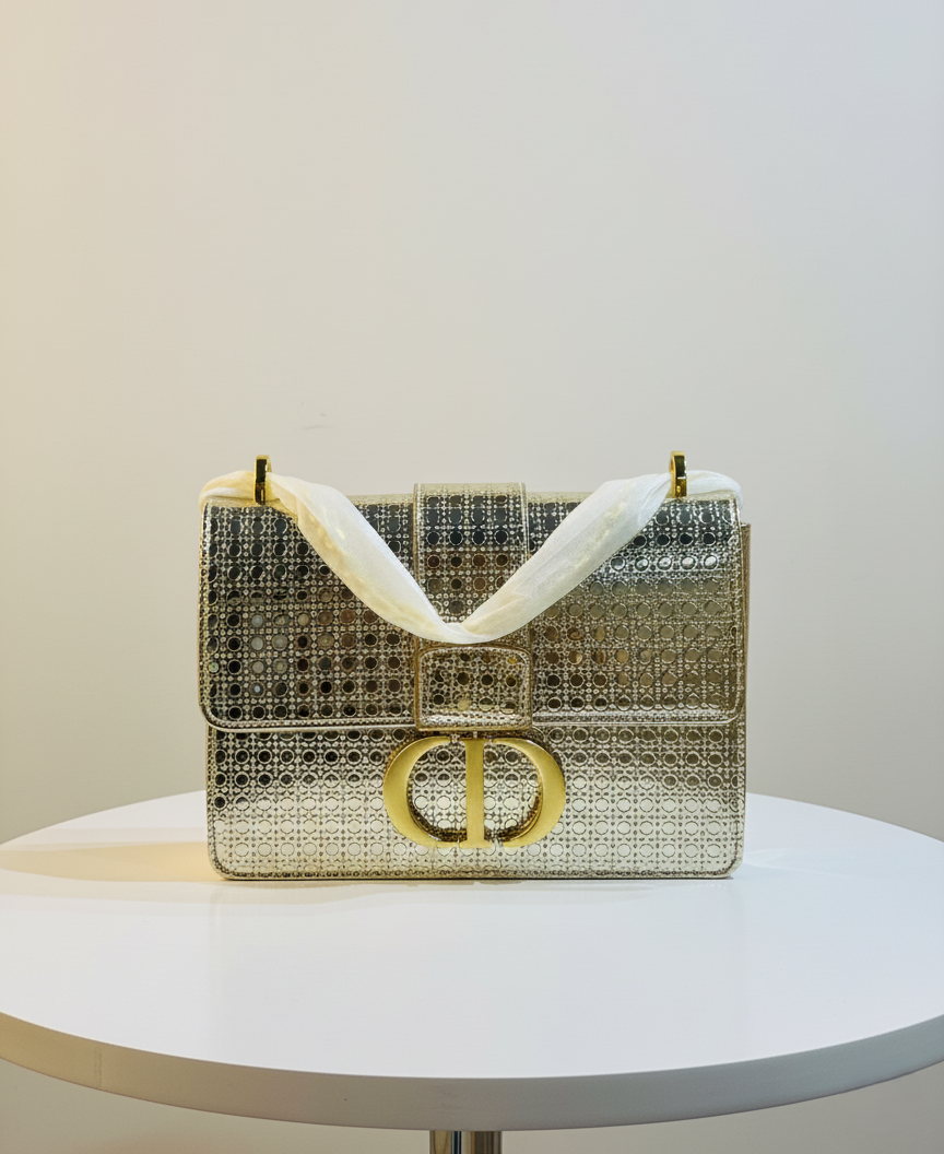 High-Shine Gold Fashion Handbag for Day & Night