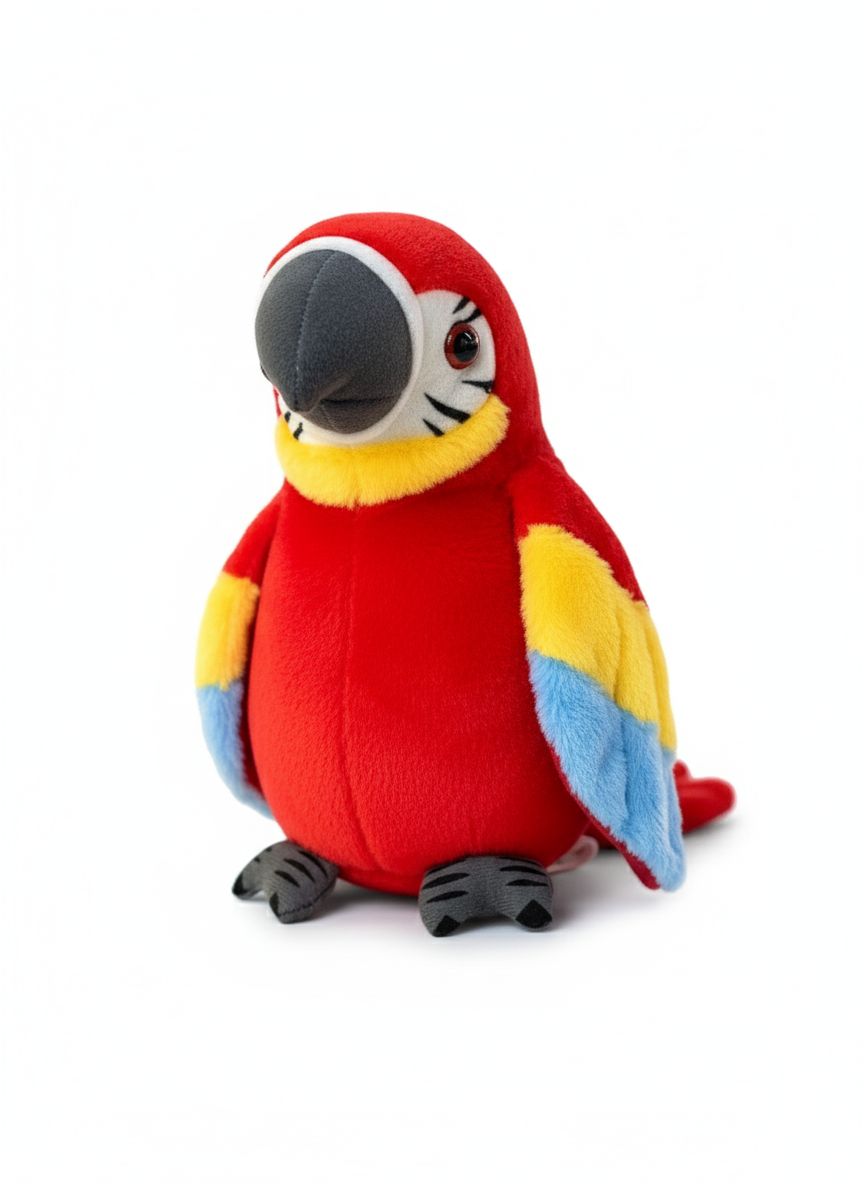 Talking Parrot Educational Plush – Colorful, Safe & Battery Operated