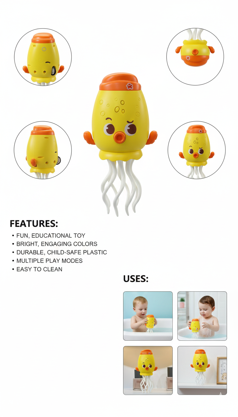 Jelly-Wobble Wind-Up Ocean Adventure Toy for Kids
