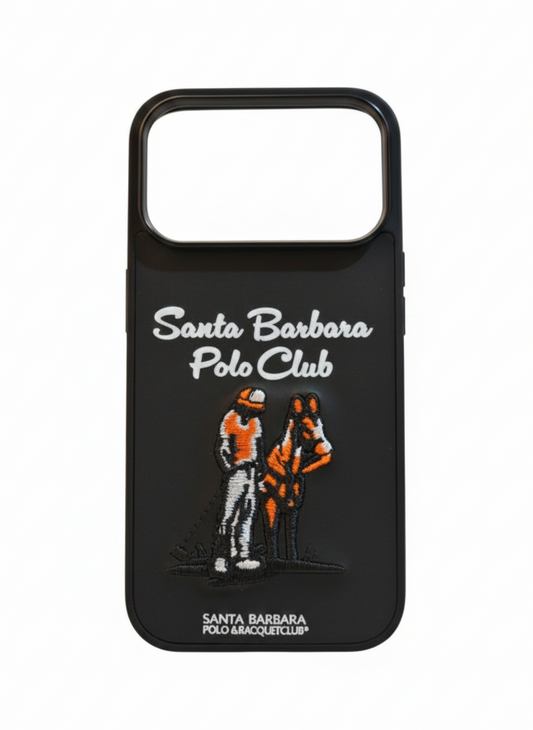 Santa Barbara Polo Club iPhone 17 Pro Case - Premium Embroidered, Shockproof & Wireless Charging Compatible