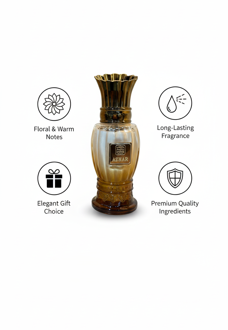 Naseem Azhar Aqua Parfum – Long-Lasting Jasmine and Amberwood Fragrance with Hydrating Formula in Elegant Luxury Bottle