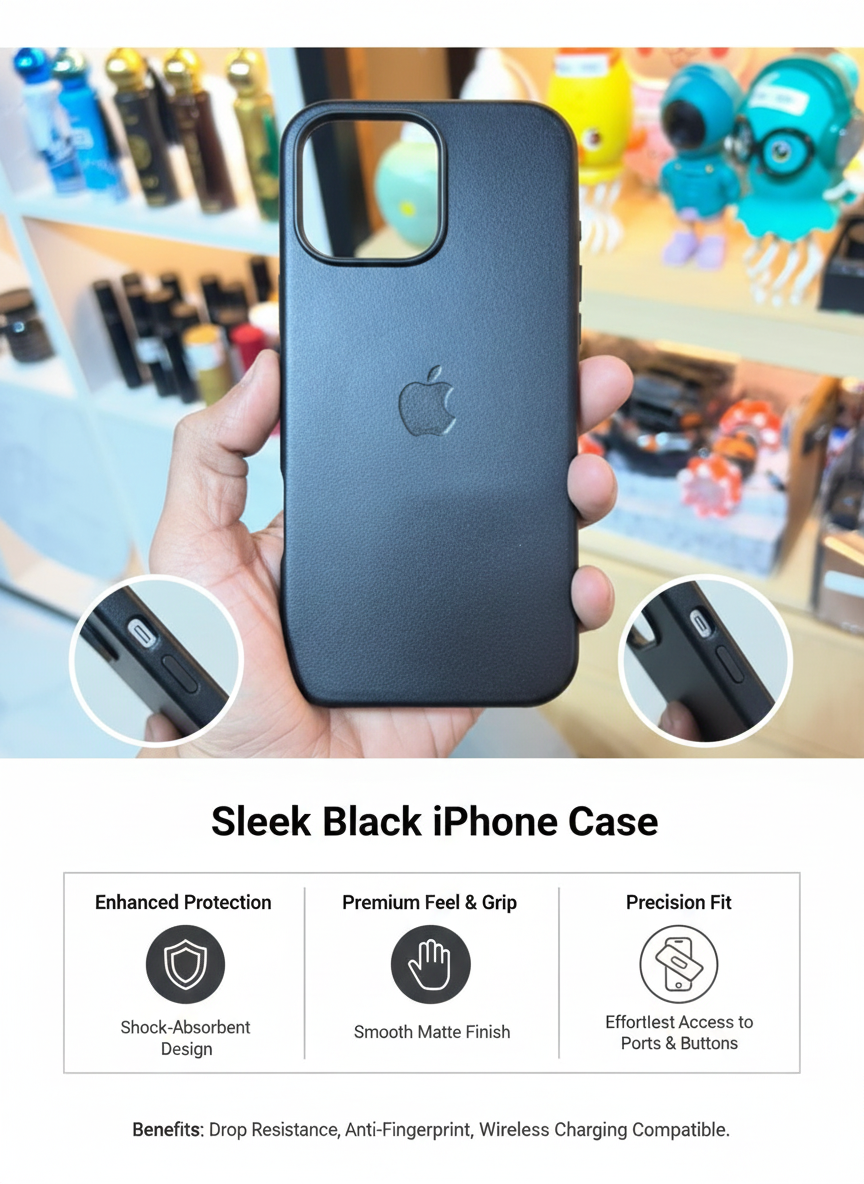 Premium Matte Shockproof Slim Protective Phone Case with Enhanced Grip and Wireless Charging Compatibility