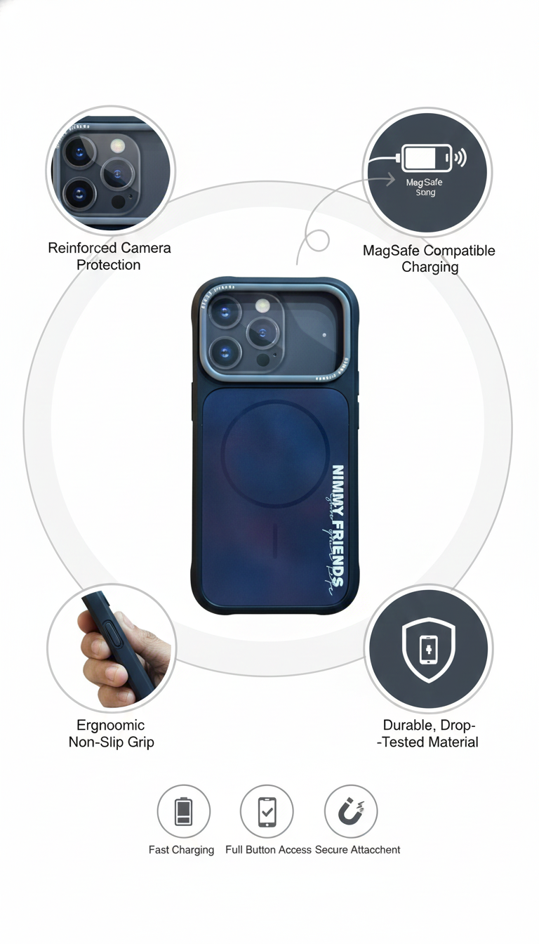 iPhone 17 MagSafe Protective Case – Drop-Tested, Camera Guard, Ergonomic Grip