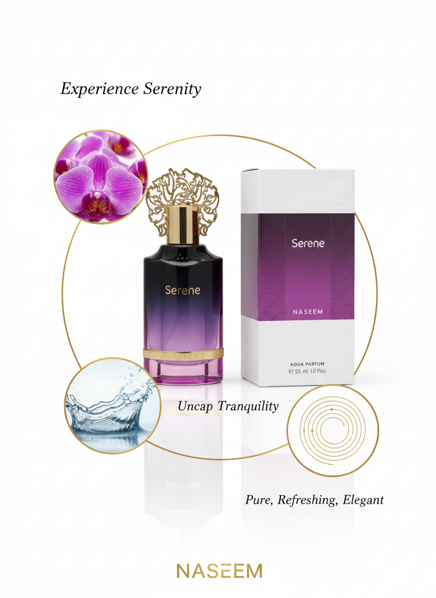 Serene Aqua Parfum — Long-Lasting Floral & Aquatic Fragrance