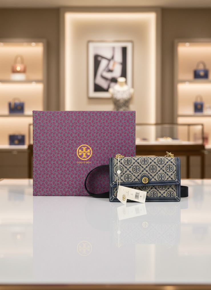Luxury Monogram Crossbody Bag with Branded Gift Box – Premium Designer Edition