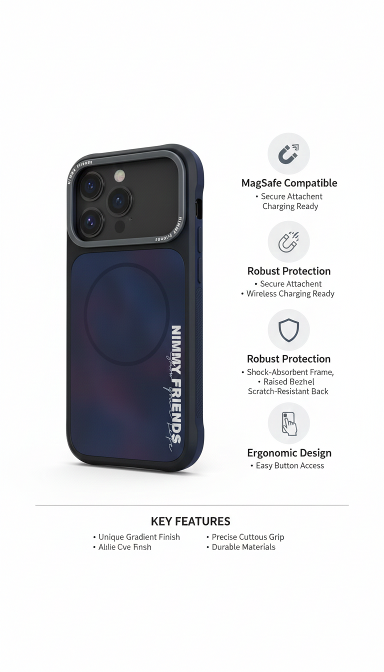 iPhone 17 MagSafe Protective Case – Drop-Tested, Camera Guard, Ergonomic Grip