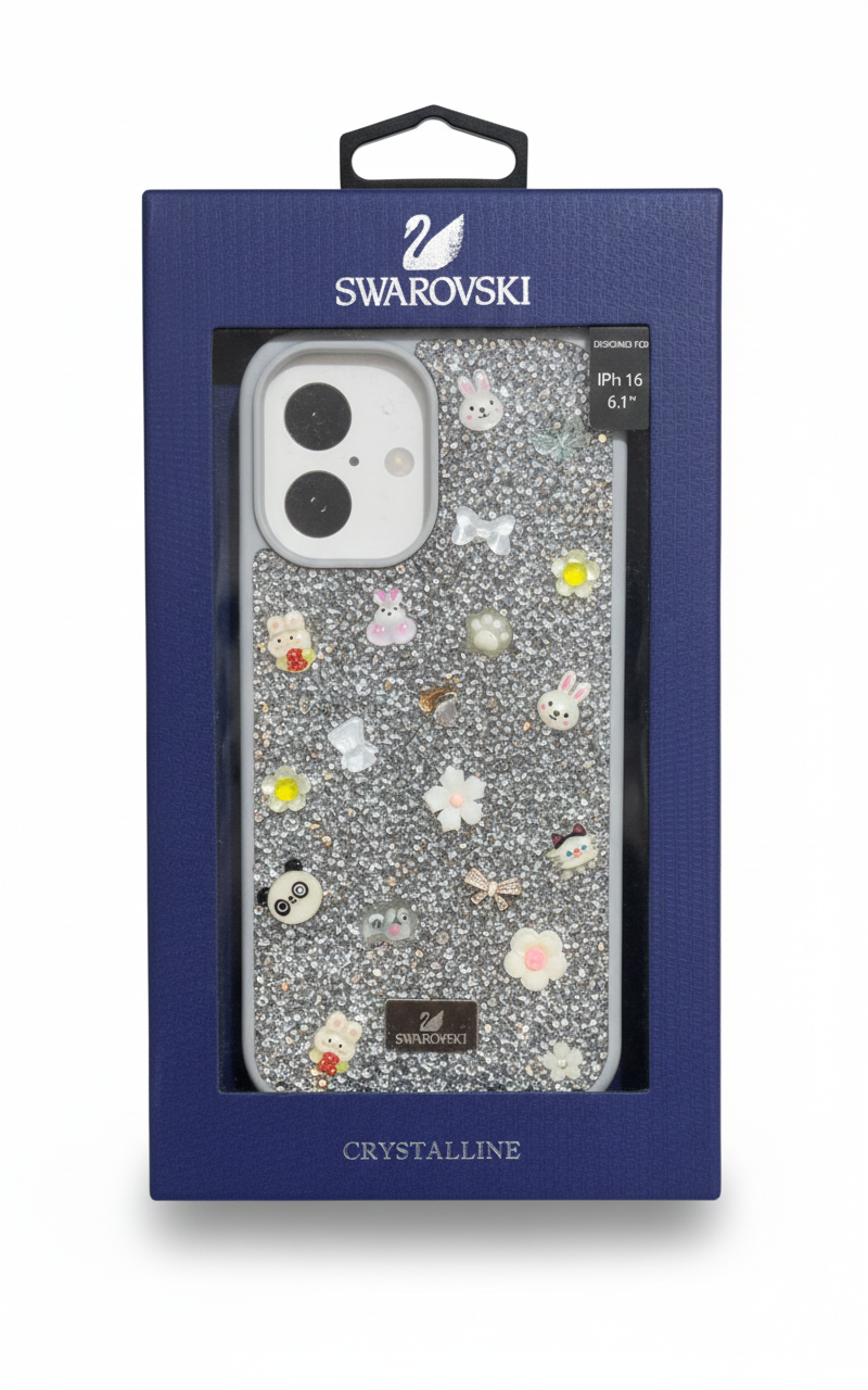 Swarovski Crystalline Sparkling Design Protective 12 Pro Phone Case – Luxury Glitter Finish, Precision Fit & Everyday Protection