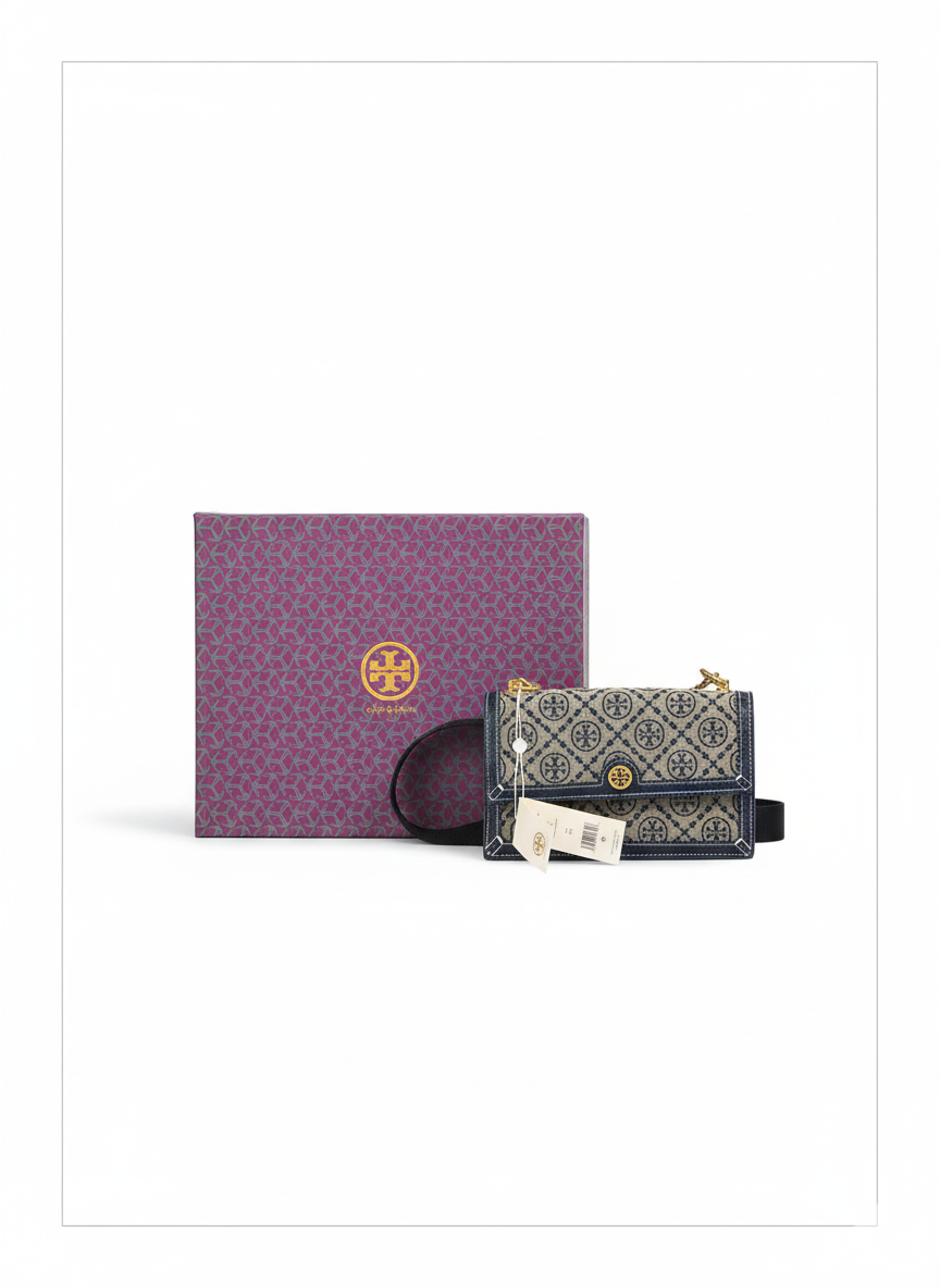 Luxury Monogram Crossbody Bag with Branded Gift Box – Premium Designer Edition