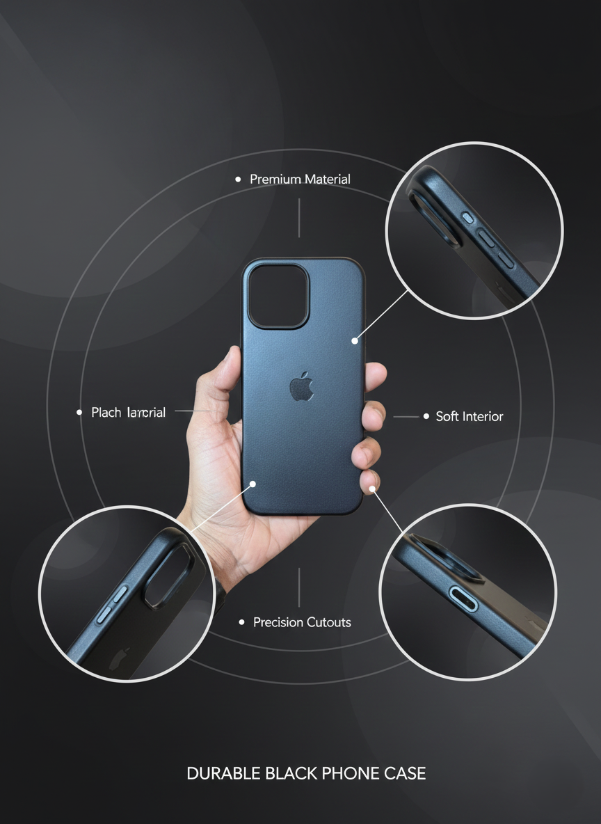 Premium Matte Shockproof Slim Protective Phone Case with Enhanced Grip and Wireless Charging Compatibility