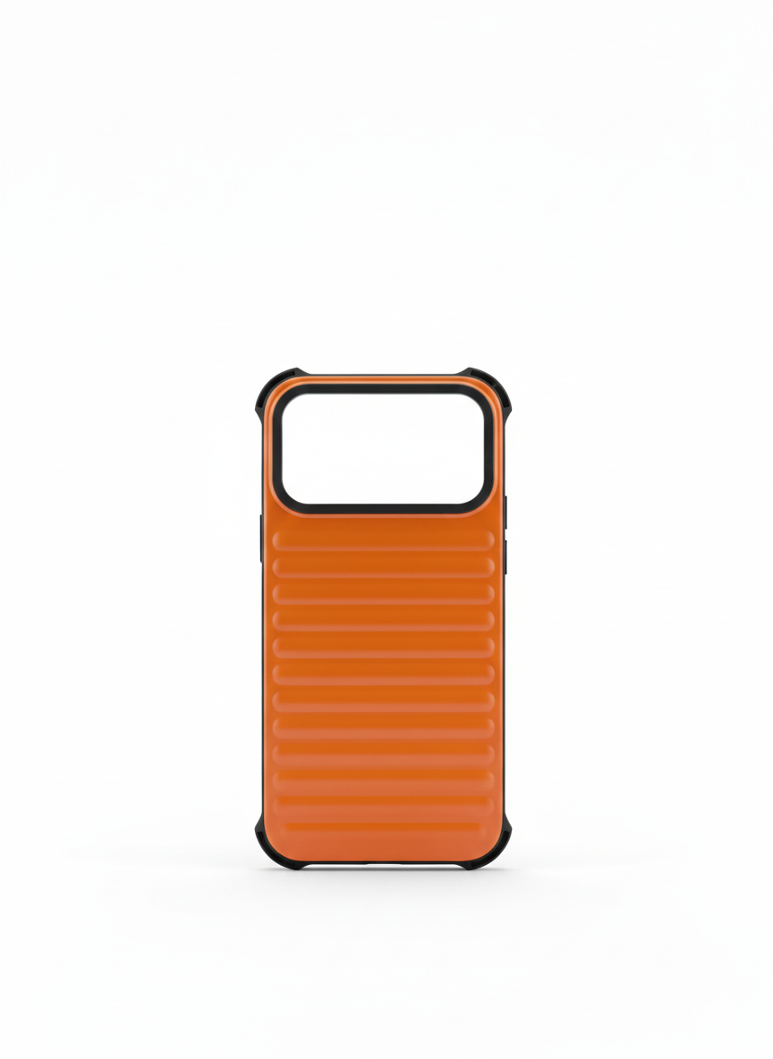 Rugged Shockproof Protective Smartphone 17 Pro Max Case with Enhanced Grip Ribs, Raised Screen and Camera Bezels, and Precision Cut-Outs for Everyday Impact Protection