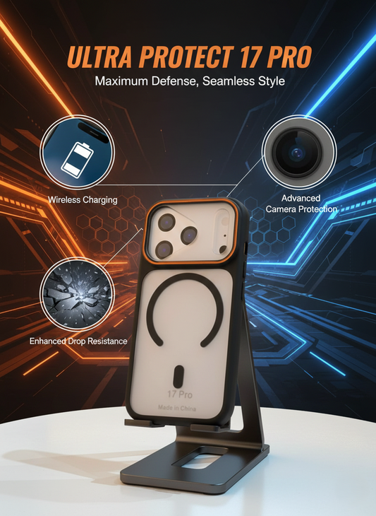 iPhone 17 Pro MagSafe Case (Clear Hybrid) - Ultra Drop Protection, Raised Camera & Screen Bezel