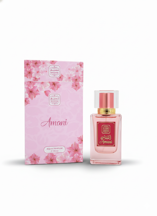 Naseem Amani Aqua Parfum 30ml – Long-Lasting Fresh Floral Fragrance with Elegant Luxury Bottle for Women