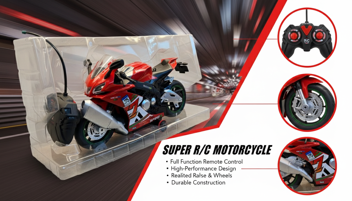 Speed Demon R/C Superbike – High-Performance Remote Control Motorcycle Toy