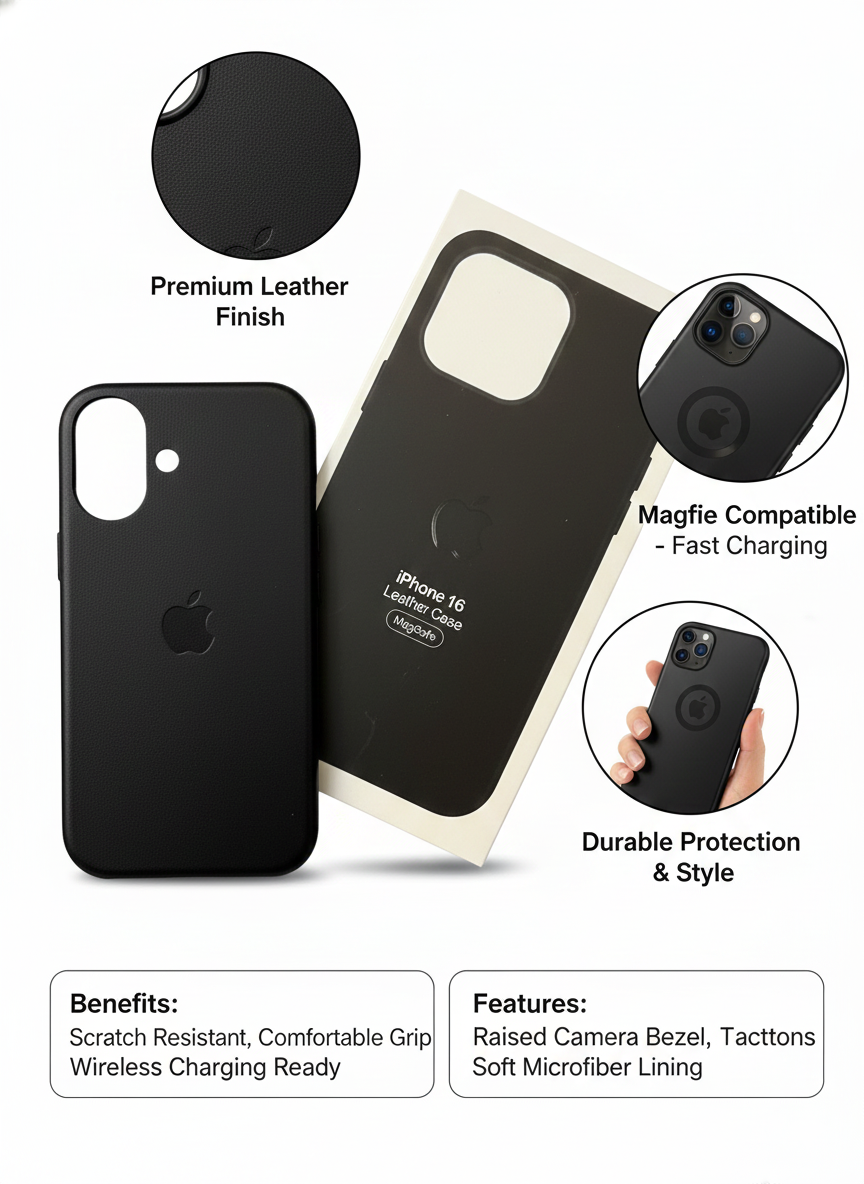 Premium Soft-Touch Shockproof iPhone Case with Slim Lightweight Protection and Wireless Charging Compatibility