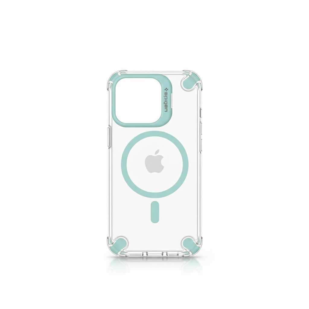 Spigen Style Crystal Clear MagSafe Compatible iPhone Case with Advanced Drop Protection and Camera Lens Guard