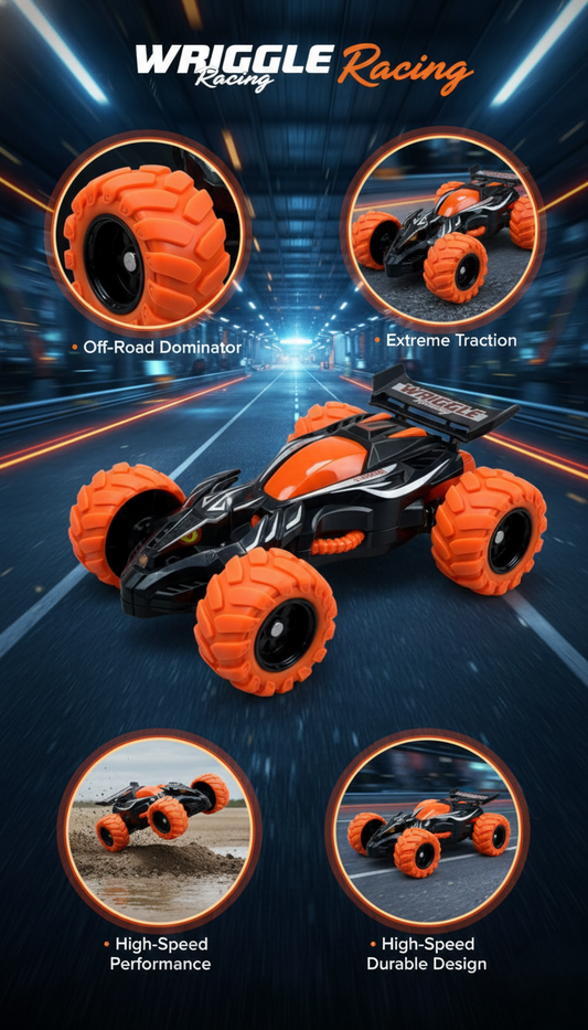 Wriggle Racing Off-Road RC Car – High-Speed, Extreme Traction Toy