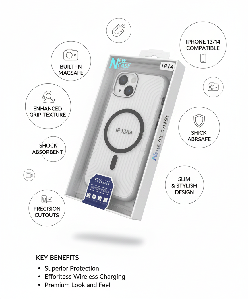 iPhone 16 MagSafe Compatible Shockproof Case – Anti-Scratch, Slim & Drop Protection