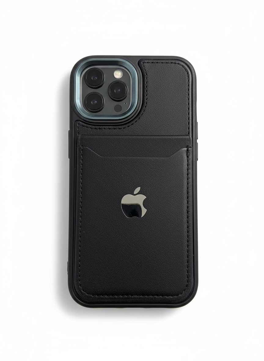 Light Sand Waterproof Card Holder iPhone Case with IP15 Protection, Slim Lightweight Design, and Full Coverage Fit