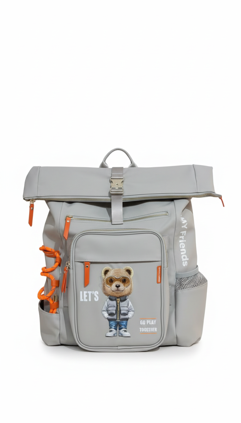 Adventure Awaits Kids Toy Backpack – Water Resistant Ergonomic Travel and School Bag with Laptop Compartment, Bottle Pocket and External Attachment Loop