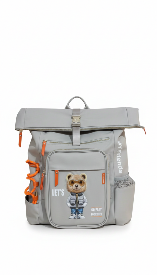 Adventure Awaits Kids Toy Backpack – Water Resistant Ergonomic Travel and School Bag with Laptop Compartment, Bottle Pocket and External Attachment Loop