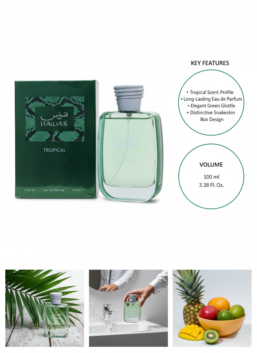 HAWAS TROPICAL | The Ultimate Long-Lasting Men's EDP