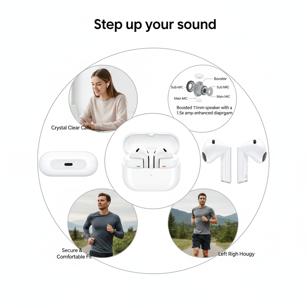 Samsung Galaxy Buds 3 Wireless Earbuds – Galaxy AI Interpreter | Hi-Fi 24-bit Audio | 36H Playtime