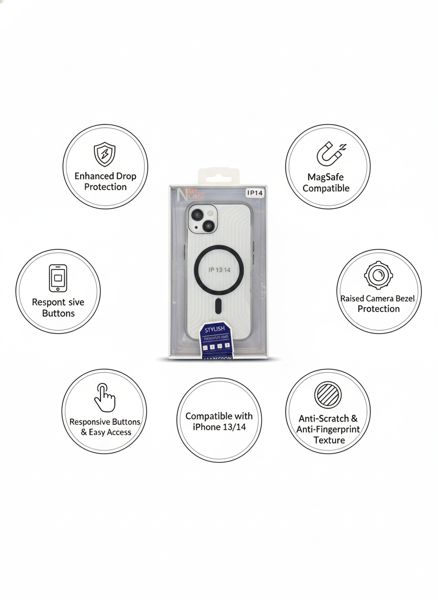 iPhone 16 MagSafe Compatible Shockproof Case – Anti-Scratch, Slim & Drop Protection