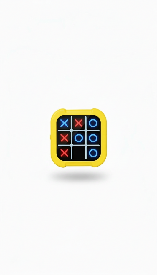 LED Tic-Tac-Toe Electronic Game | Memory Flash + Multi-Mode Logic Trainer Toy