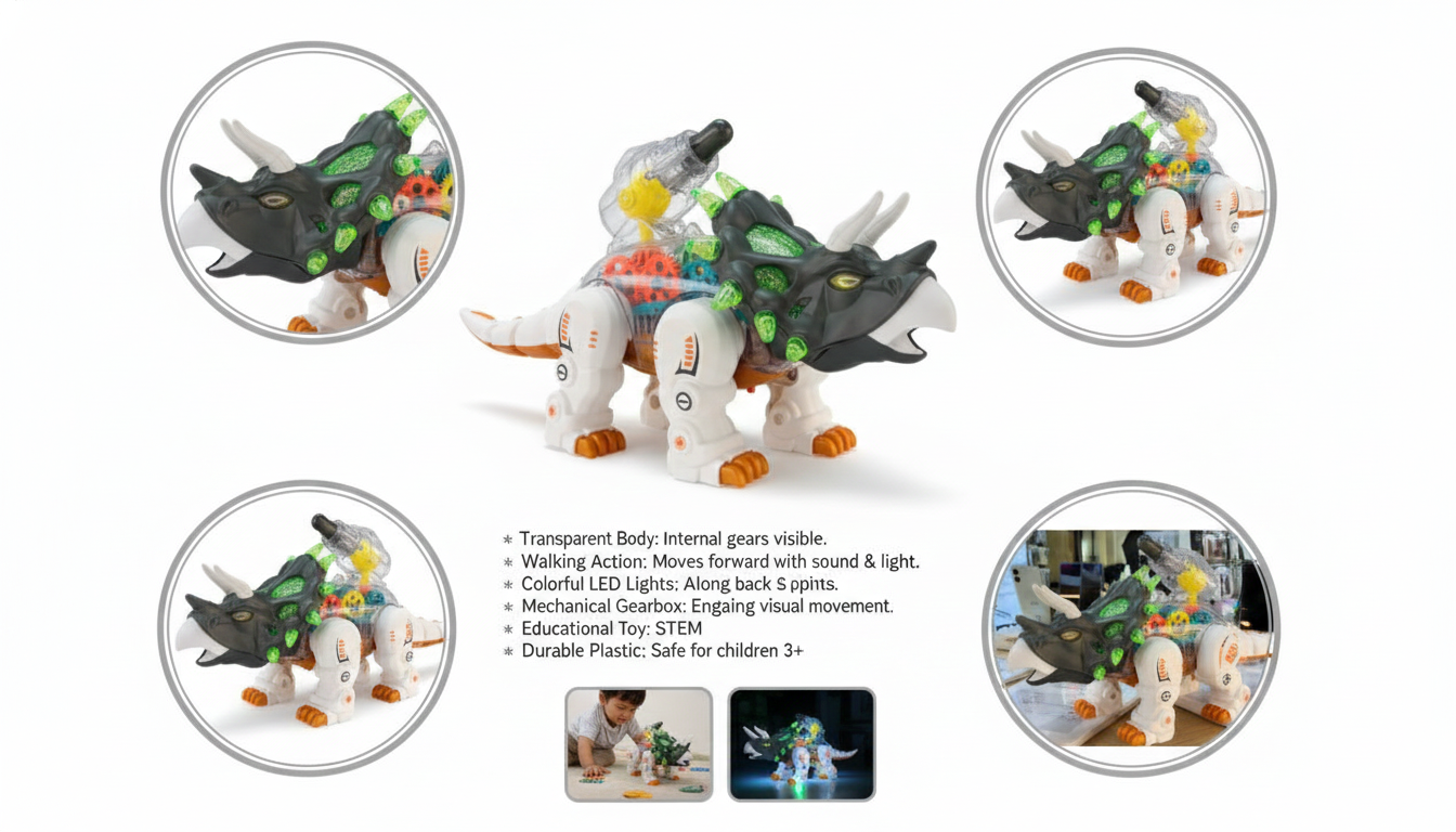 Robo-Tricorstop Mechanical Dino Toy