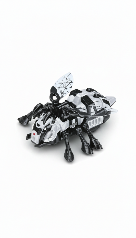 Insect Bees Robotic Crawling Toy – LED Lights, Music & Flapping Wings