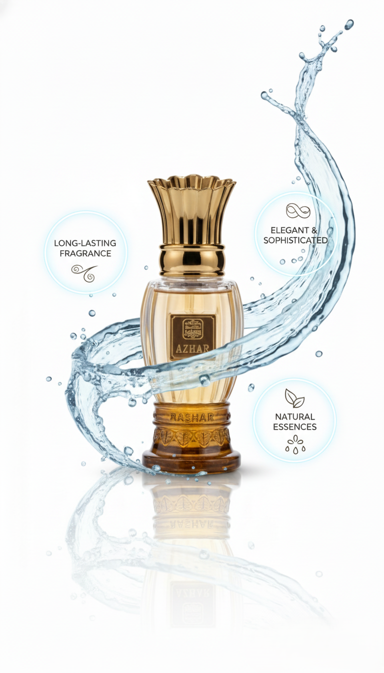 Naseem Azhar Aqua Parfum – Long-Lasting Jasmine and Amberwood Fragrance with Hydrating Formula in Elegant Luxury Bottle