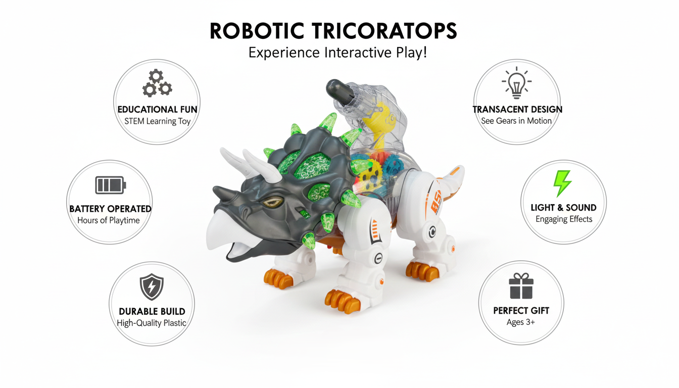 Robo-Tricorstop Mechanical Dino Toy