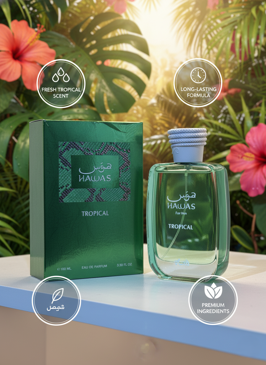 HAWAS TROPICAL | The Ultimate Long-Lasting Men's EDP