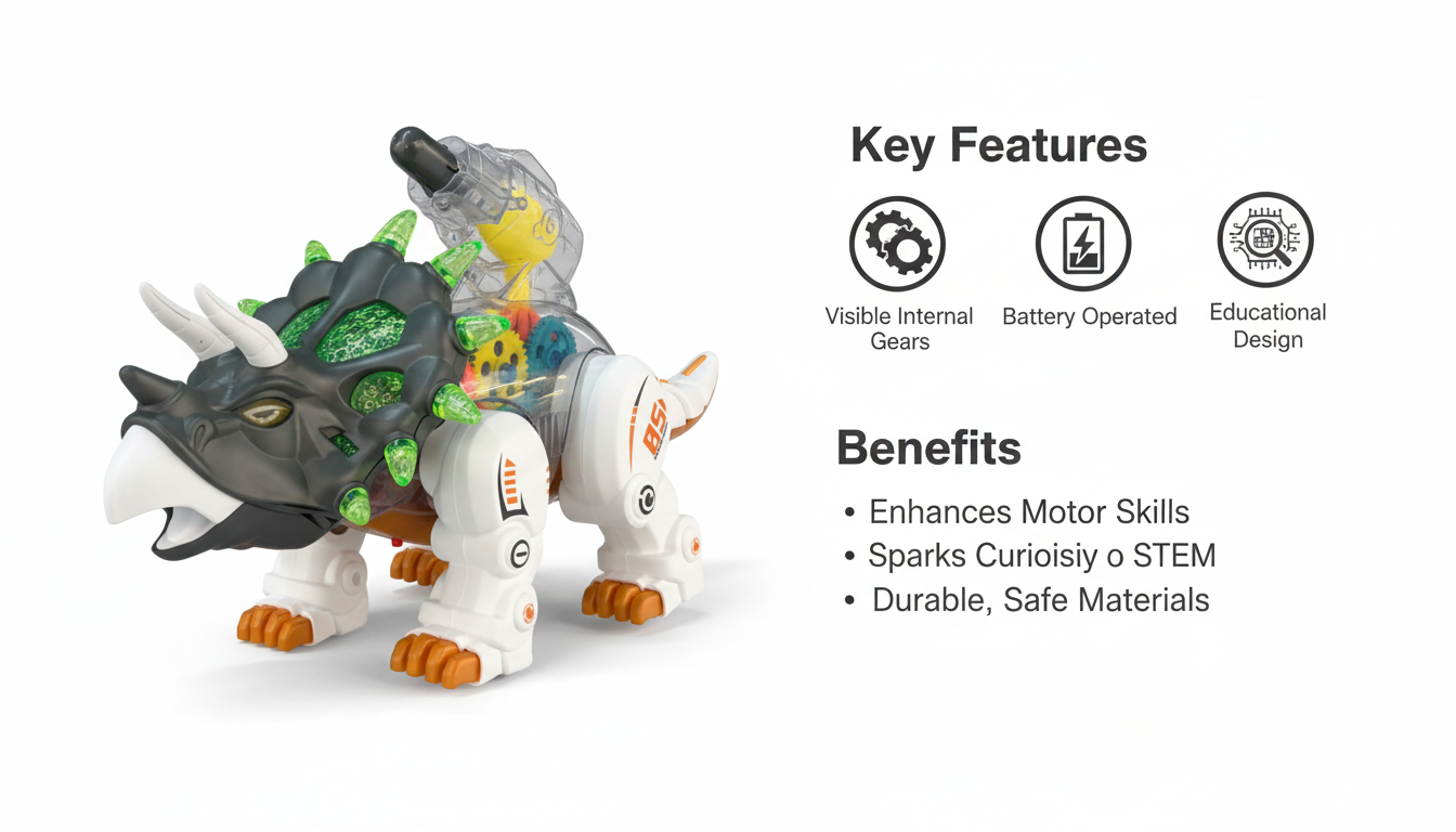 Robo-Tricorstop Mechanical Dino Toy