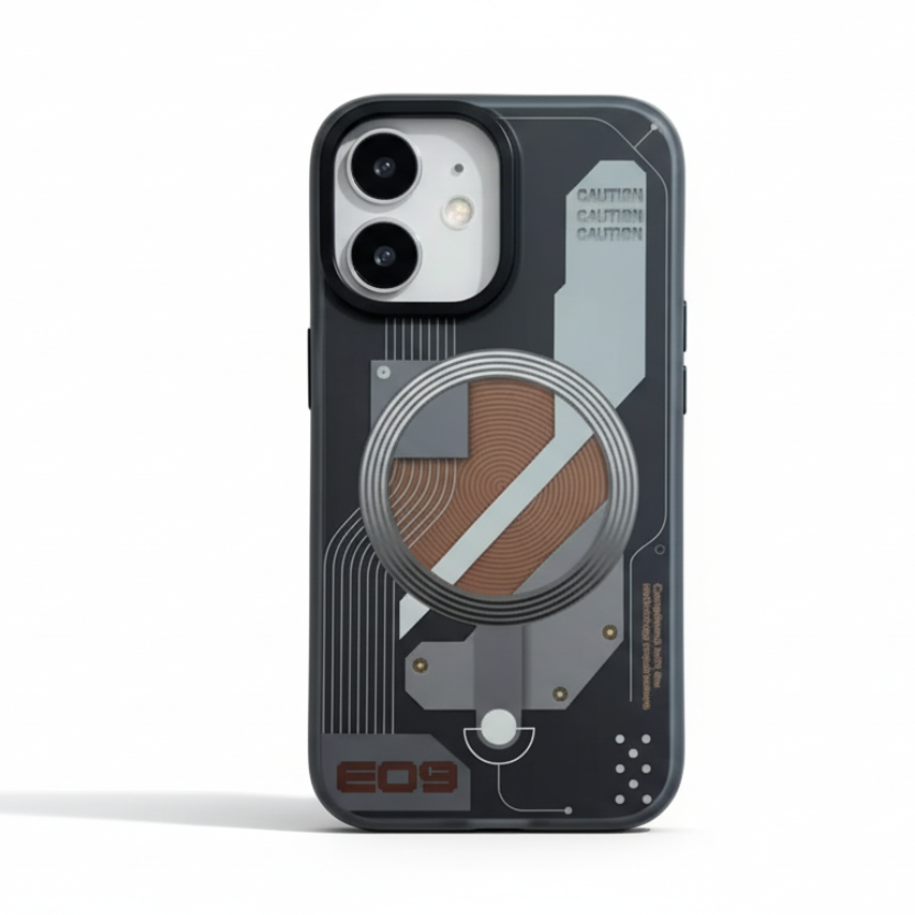 Premium Magnetic Clear Phone Case with Wireless Charging Support, Raised Camera Protection, and Shock Absorbing Design