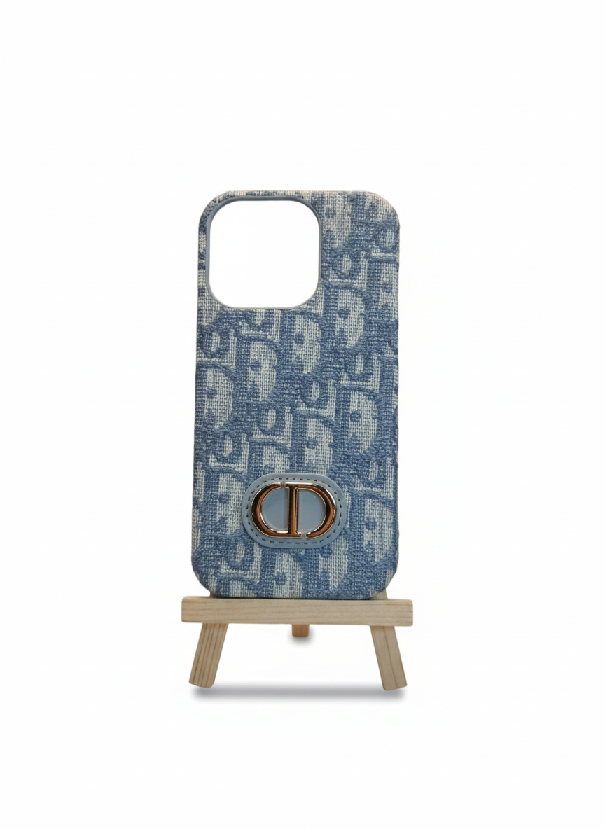 Luxury Fabric Textured Designer 16 Pro Phone Case with Secure Grip and Enhanced Camera Protection