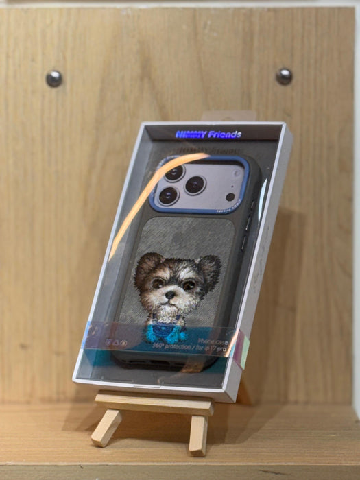 i phone 17 Pro Nimmy doggy Cool & Cute Case Cover- Grey