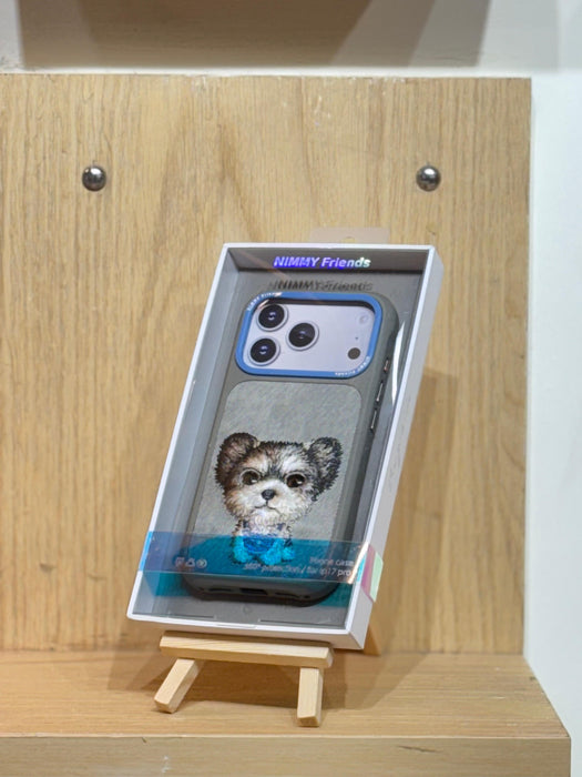 i phone 17 Pro Nimmy doggy Cool & Cute Case Cover- Grey