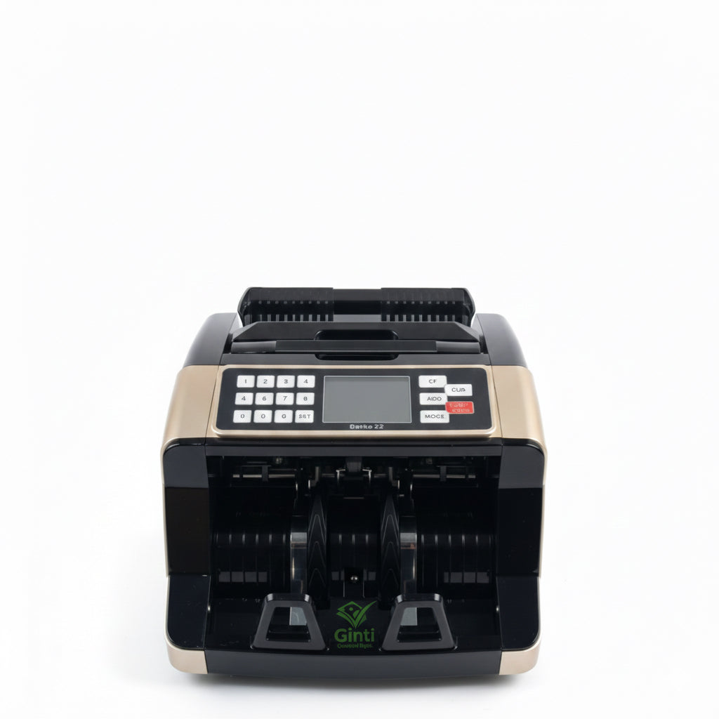 GINTI COUNTER Professional Automatic Currency Counting Machine with UV MG IR Counterfeit Detection and High Speed Cash Processing