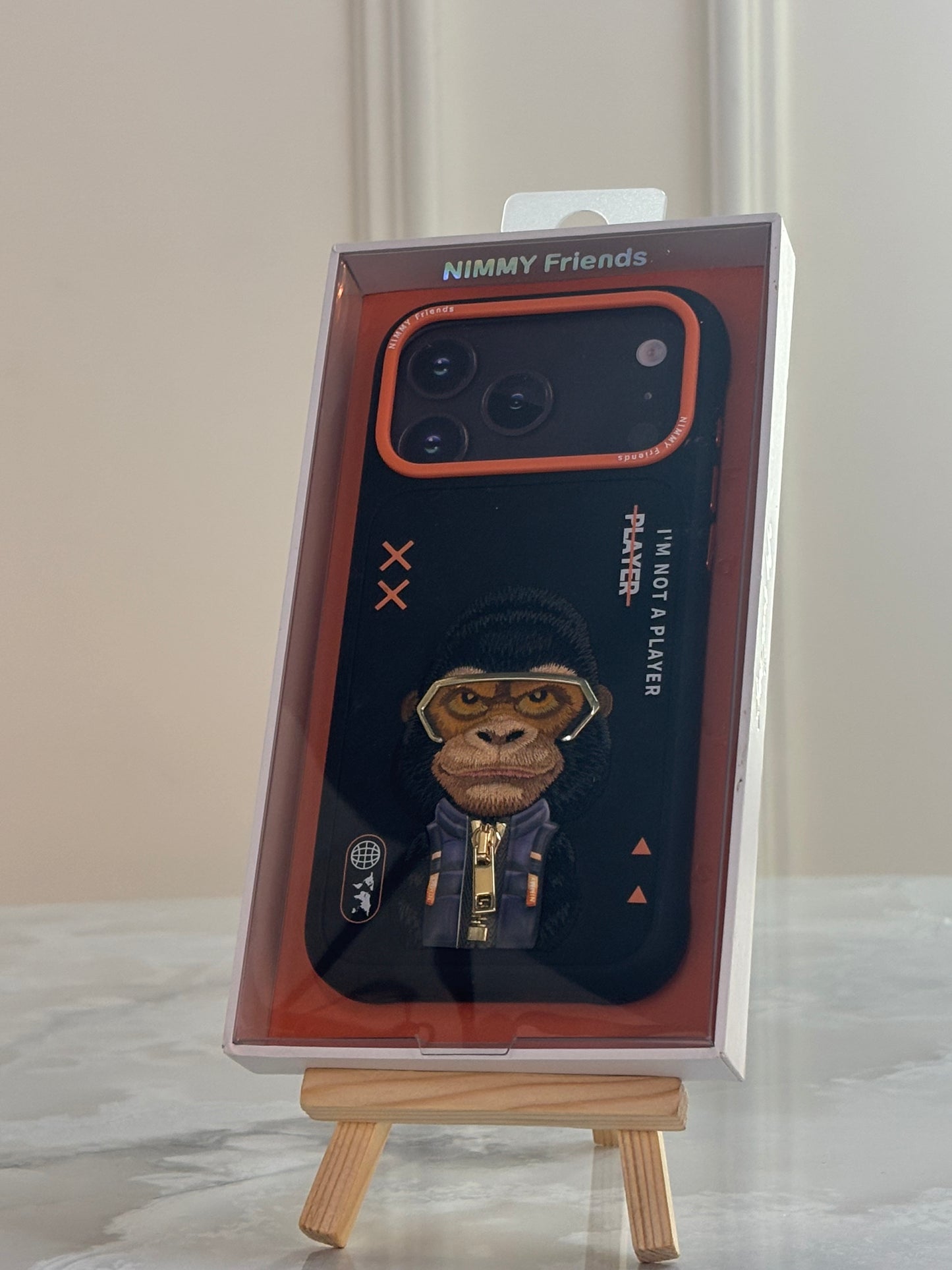 "Gorilla Gamer Embroidered Case: Bold Attitude Series" Nimmy case
