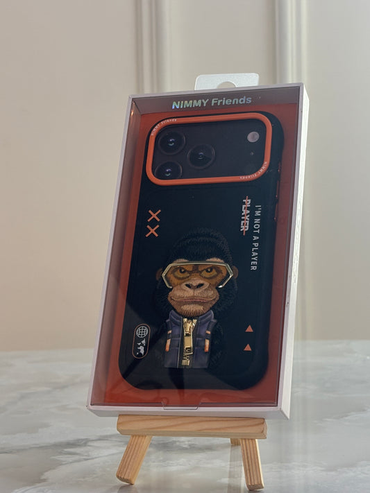 "Gorilla Gamer Embroidered Case: Bold Attitude Series" Nimmy case