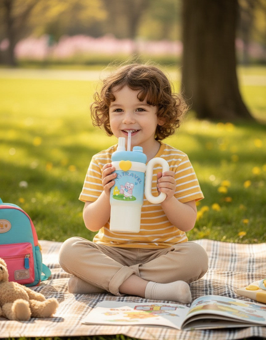 Charming Cartoon Travel Water Bottle with Handle – A Delightful Companion for Everyday Use